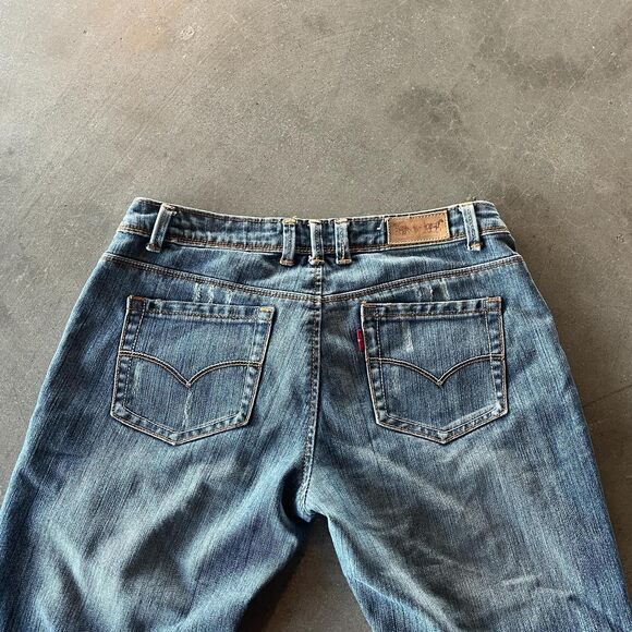 y2k Levi biker style low rise jeans - Picture 3 of 3